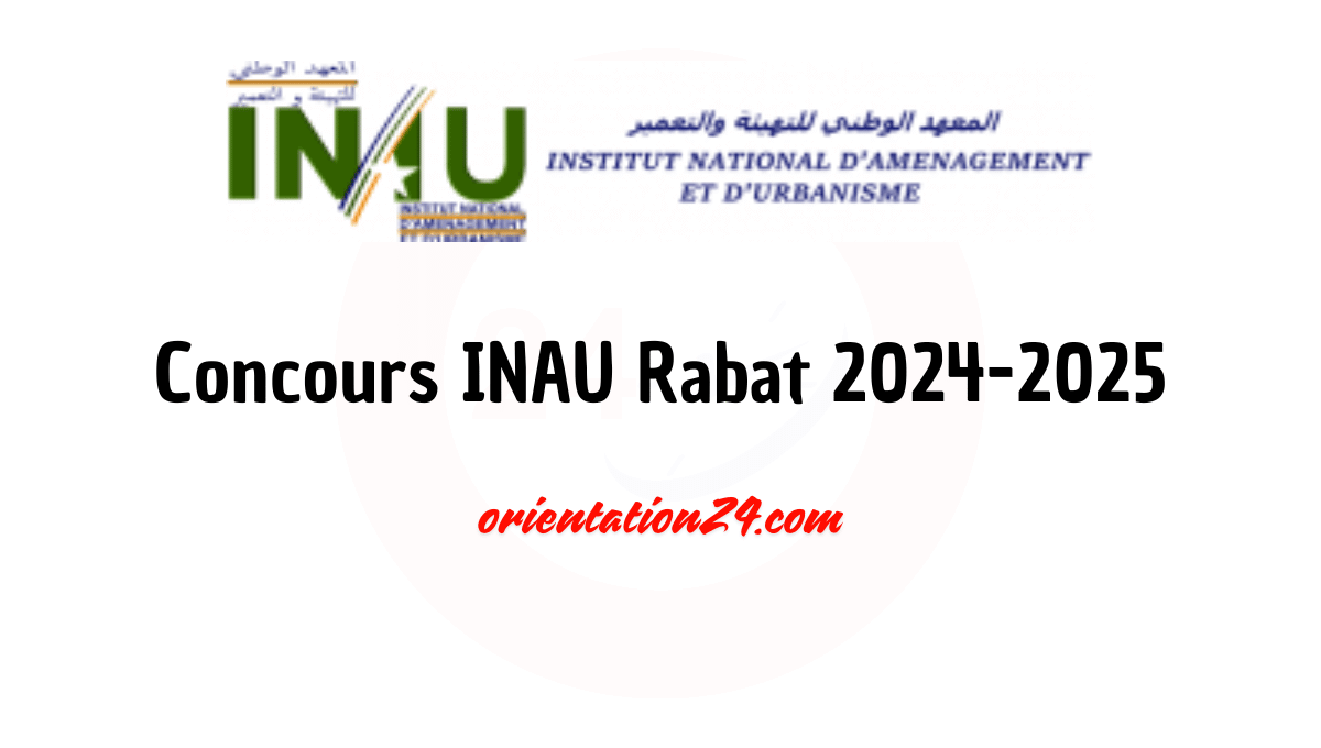 Concours INAU Rabat 2024 2025