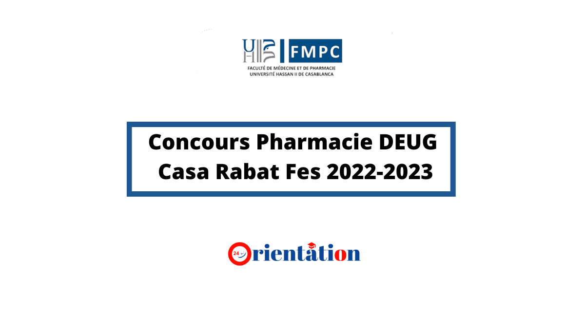 Concours Pharmacie DEUG 2022/2023