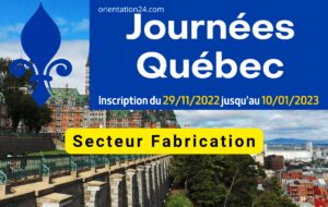 Offres d'emploi secteur Fabrication Journée Québec Maroc 2023