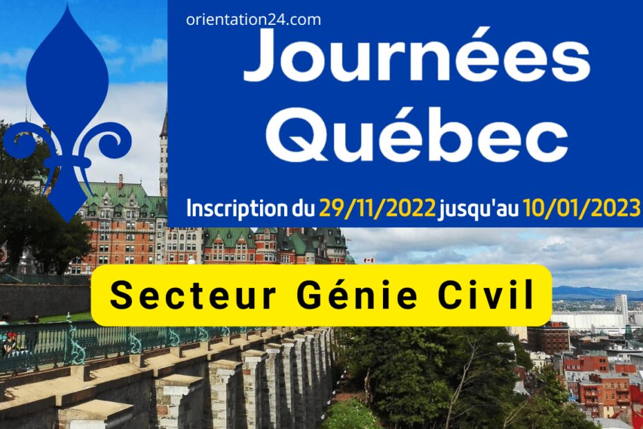 Offres d'emploi secteur Génie Civil Journée Québec Maroc 2023