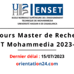 Concours Master de Recherche ENSET Mohammedia 2023-2024