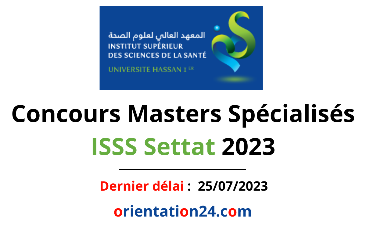 Concours Masters Spécialisés ISSS Settat 2023