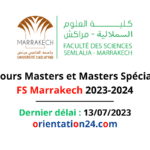 Concours Masters et Masters Spécialisés FS Marrakech 2023-2024