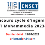 Concours cycle d'ingénieur ENSET Mohammedia 2023-2024