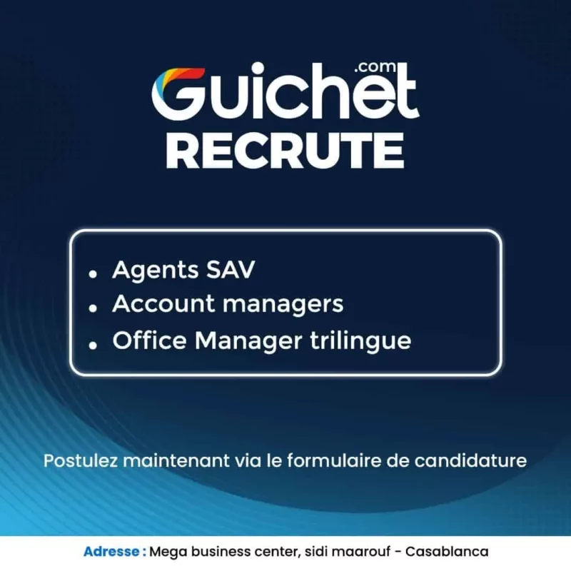 Guichet recrute Plusieurs Profil