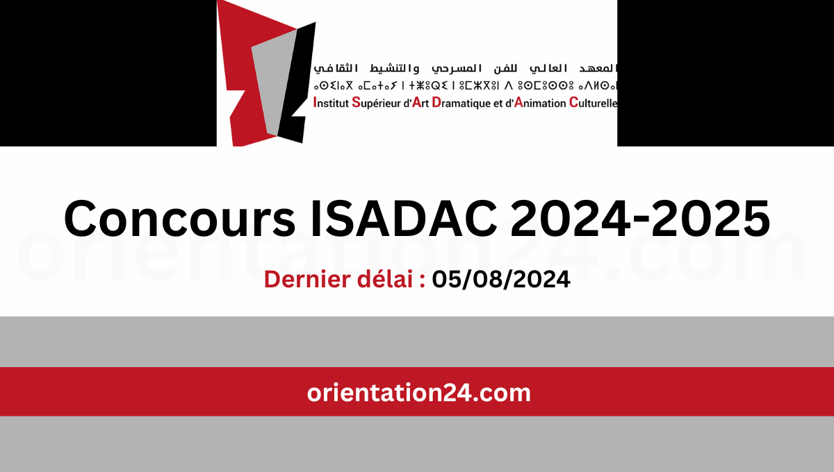 Concours ISADAC 2024-2025