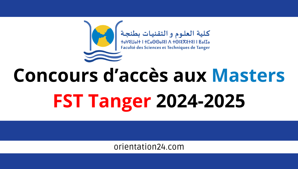 Concours Master FST Tanger 2024-2025