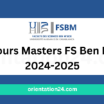 Concours Masters FS Ben M'Sick 2024-2025