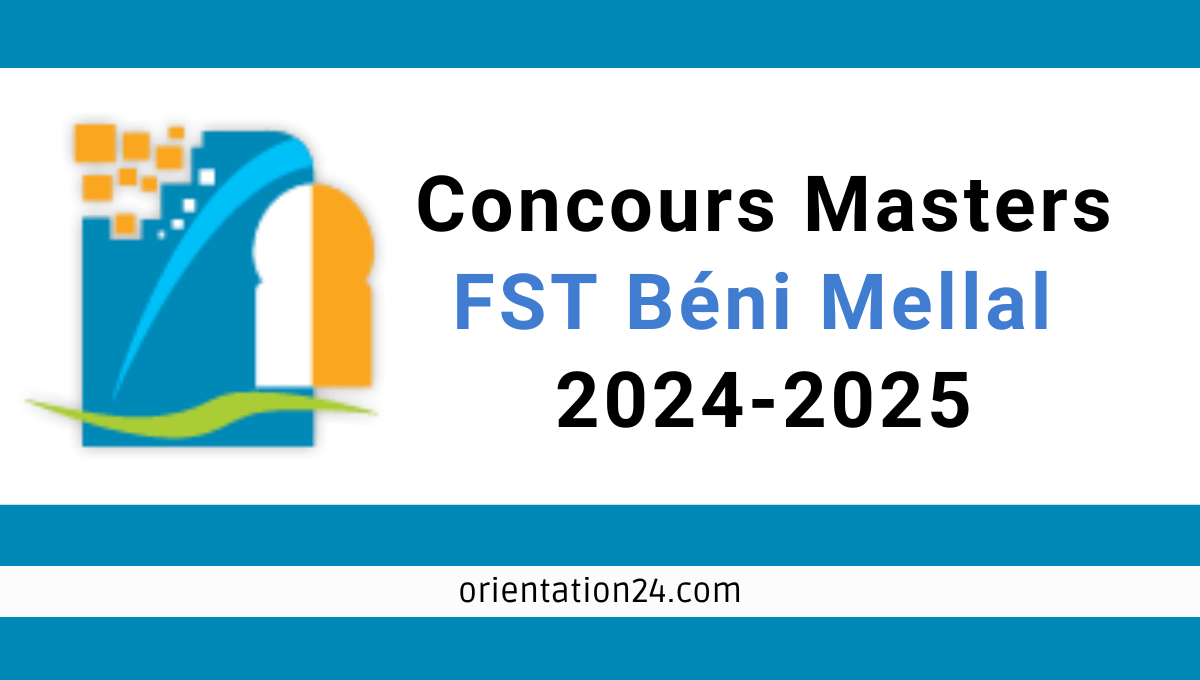 Concours Masters FST Béni Mellal 2024-2025