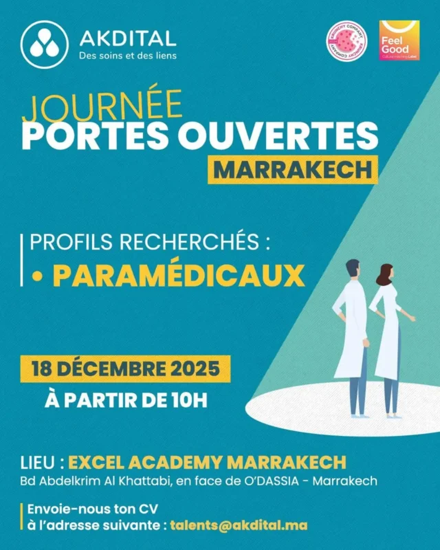 Journée Porte Ouverte ! Akdital Recrute porte ouverte akdital