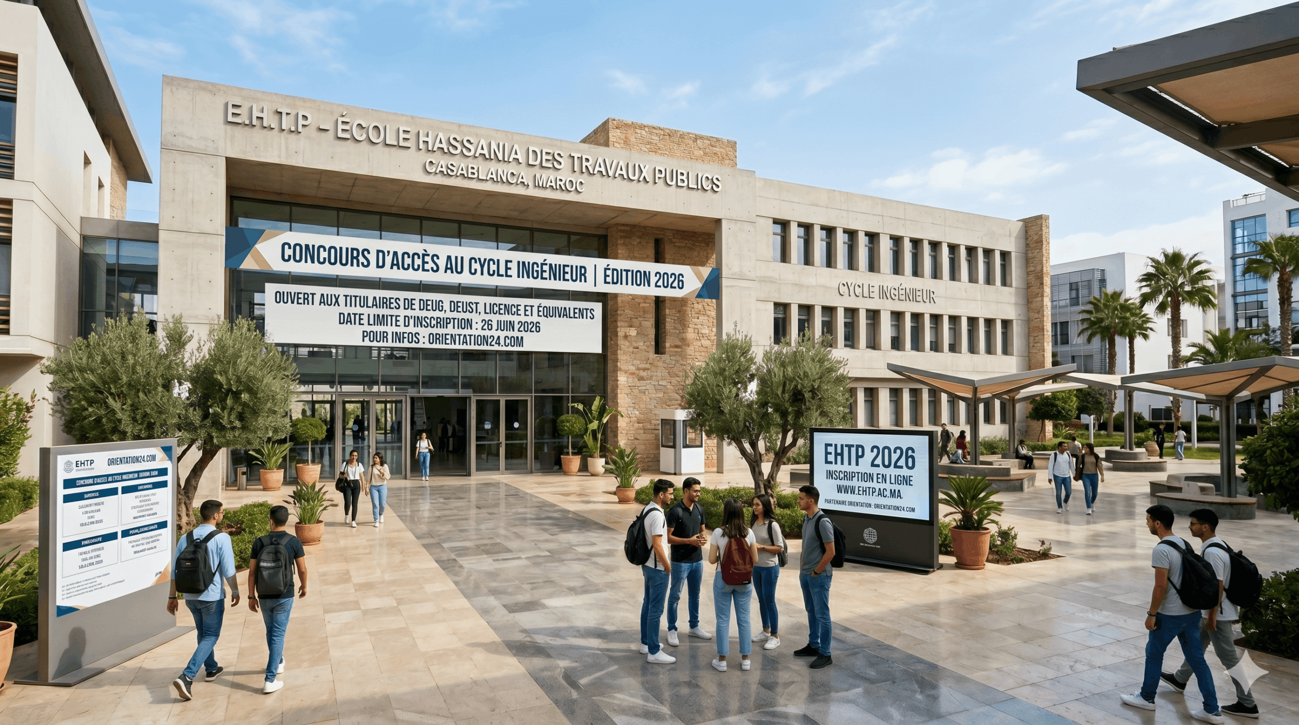 Concours EHTP BAC+2 et BAC+3 2026