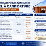 Inscription Masters ENS Marrakech 2026-2027