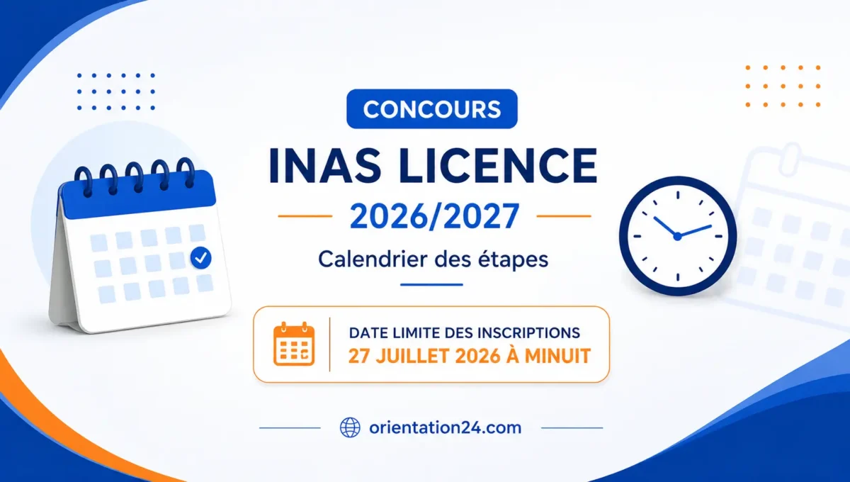 Concours INAS Tanger 2026/2027 : Accès au Cycle de Licence – Conditions, Dates et Modalités Concours INAS Tanger 2026-2027