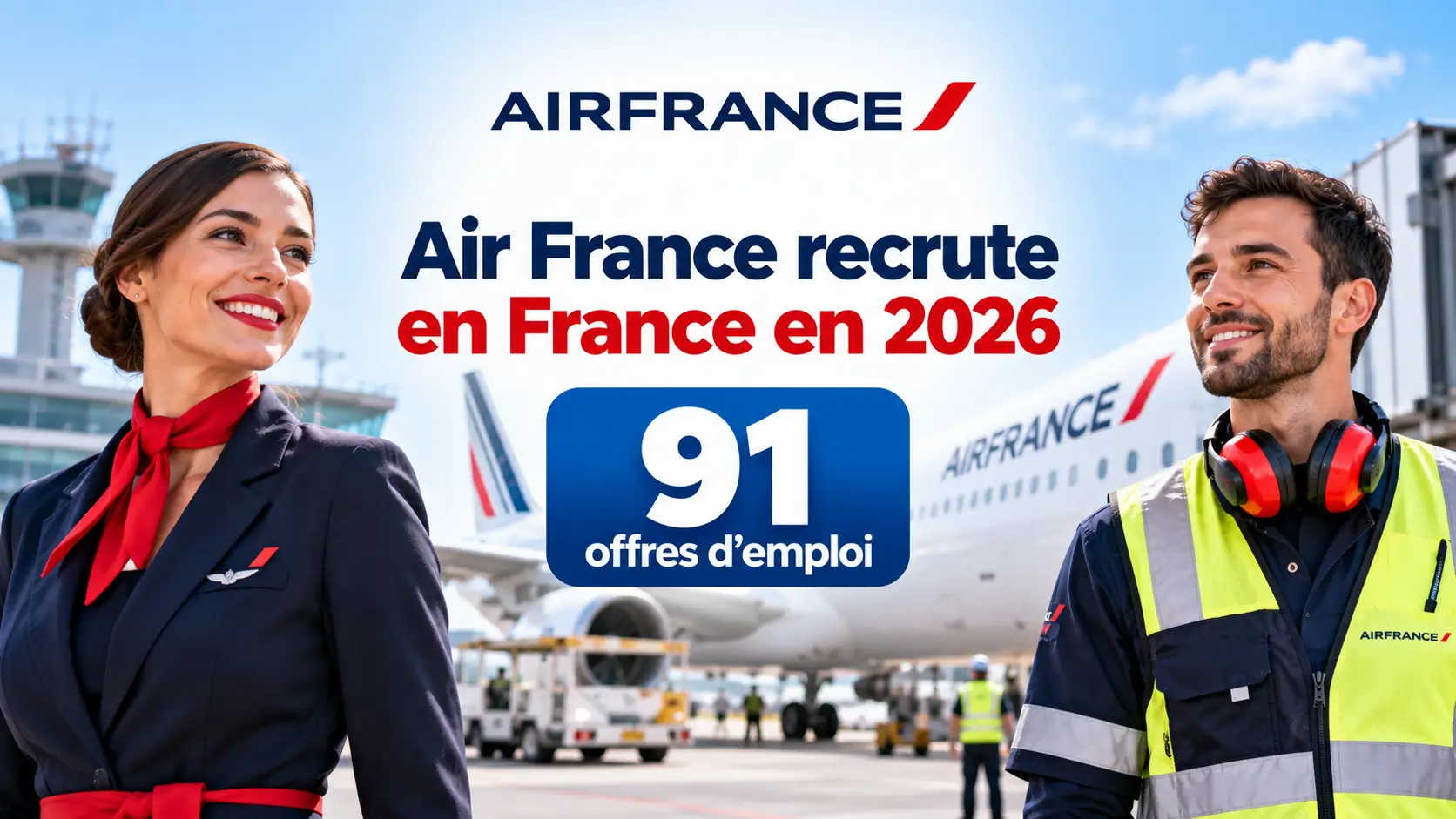 Air France recrute en 2026 : 91 offres d’emploi en France