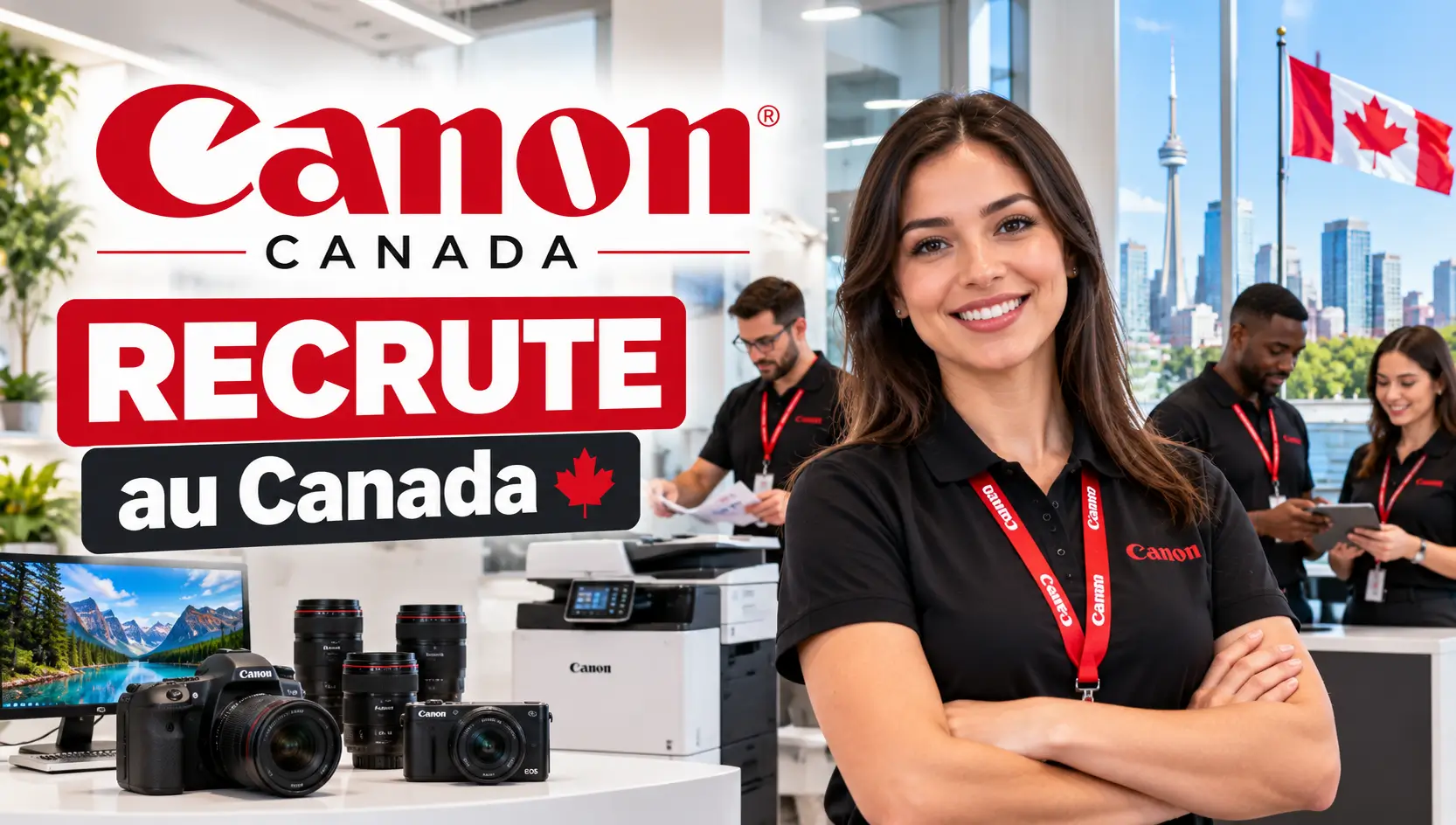 Canon Canada recrute : 23 offres d’emploi à découvrir