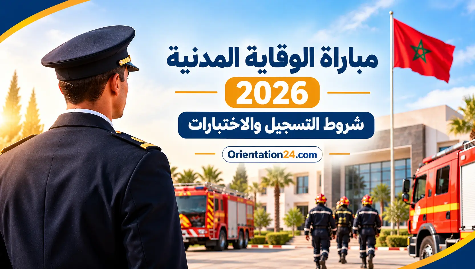 مباراة الوقاية المدنية 2026: شروط ولوج سلك التلاميذ الضباط والتسجيل