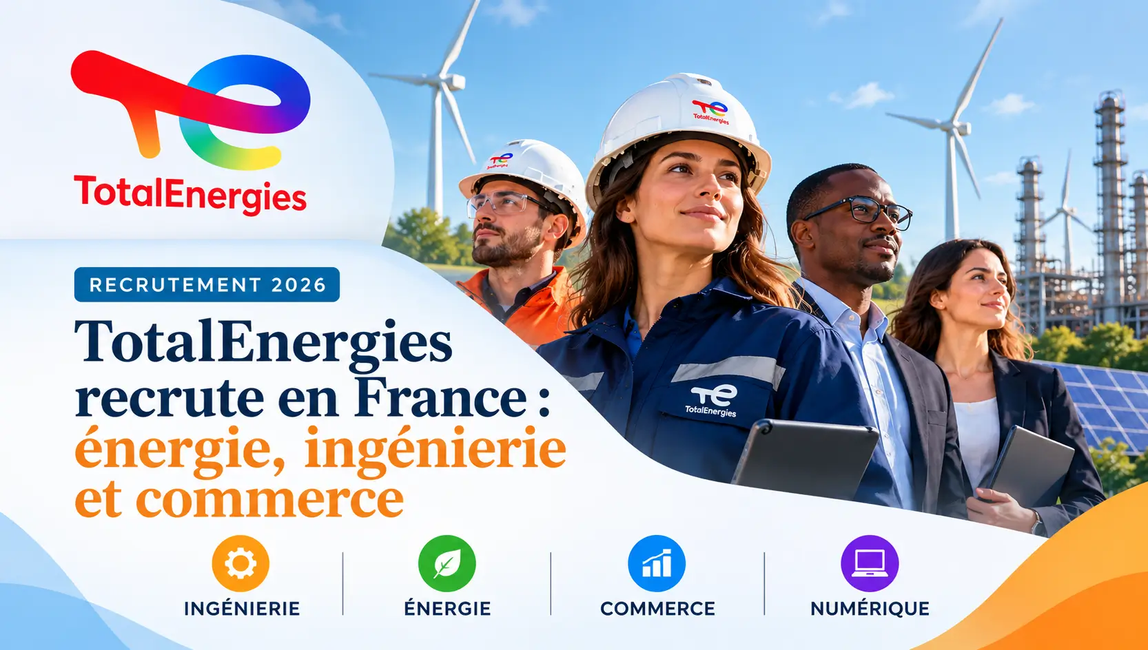 TotalEnergies recrute en France en 2026 : 376 offres d’emploi à découvrir