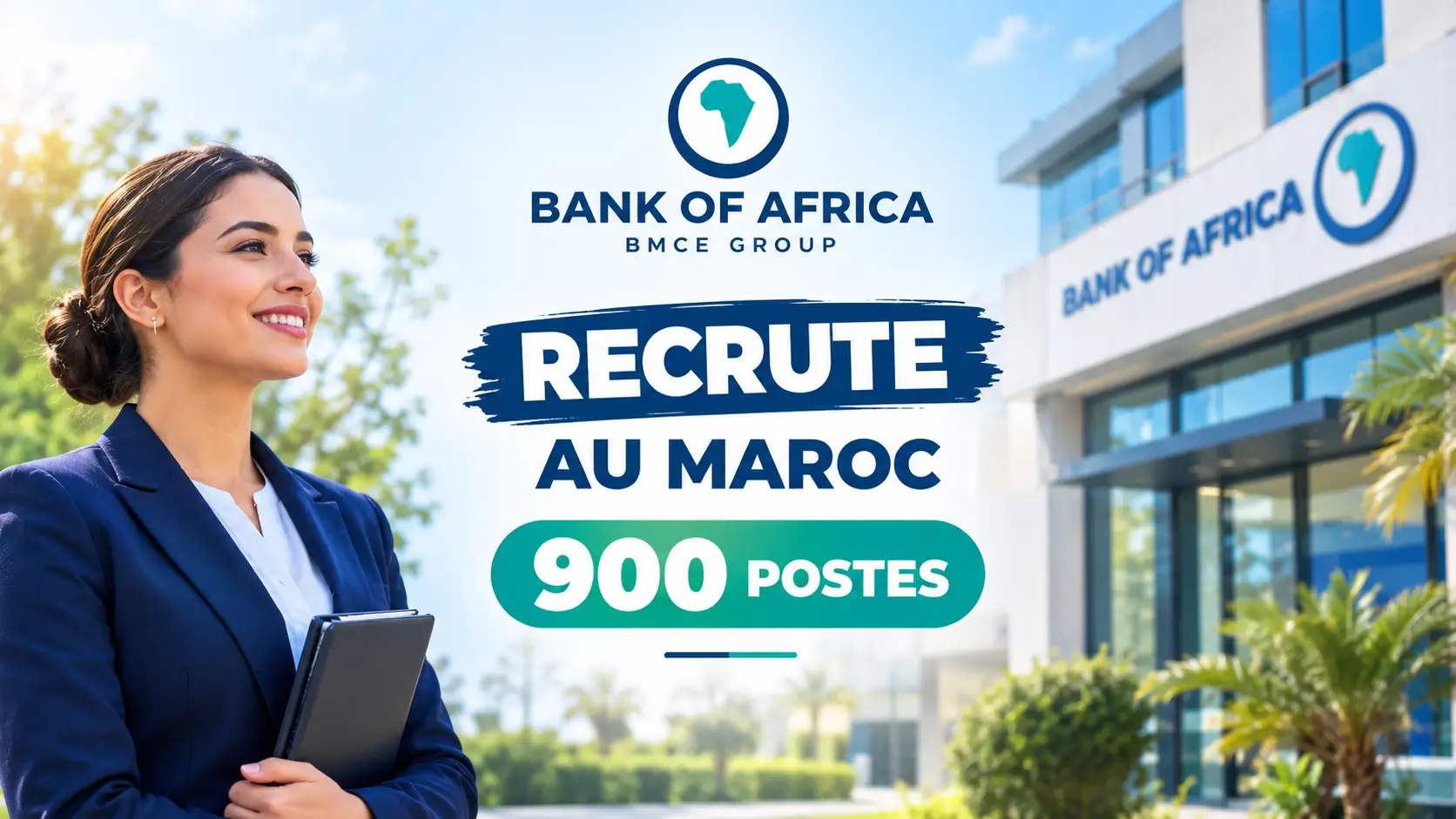 Bank of Africa recrute au Maroc : 900 postes en CDI dans plusieurs villes