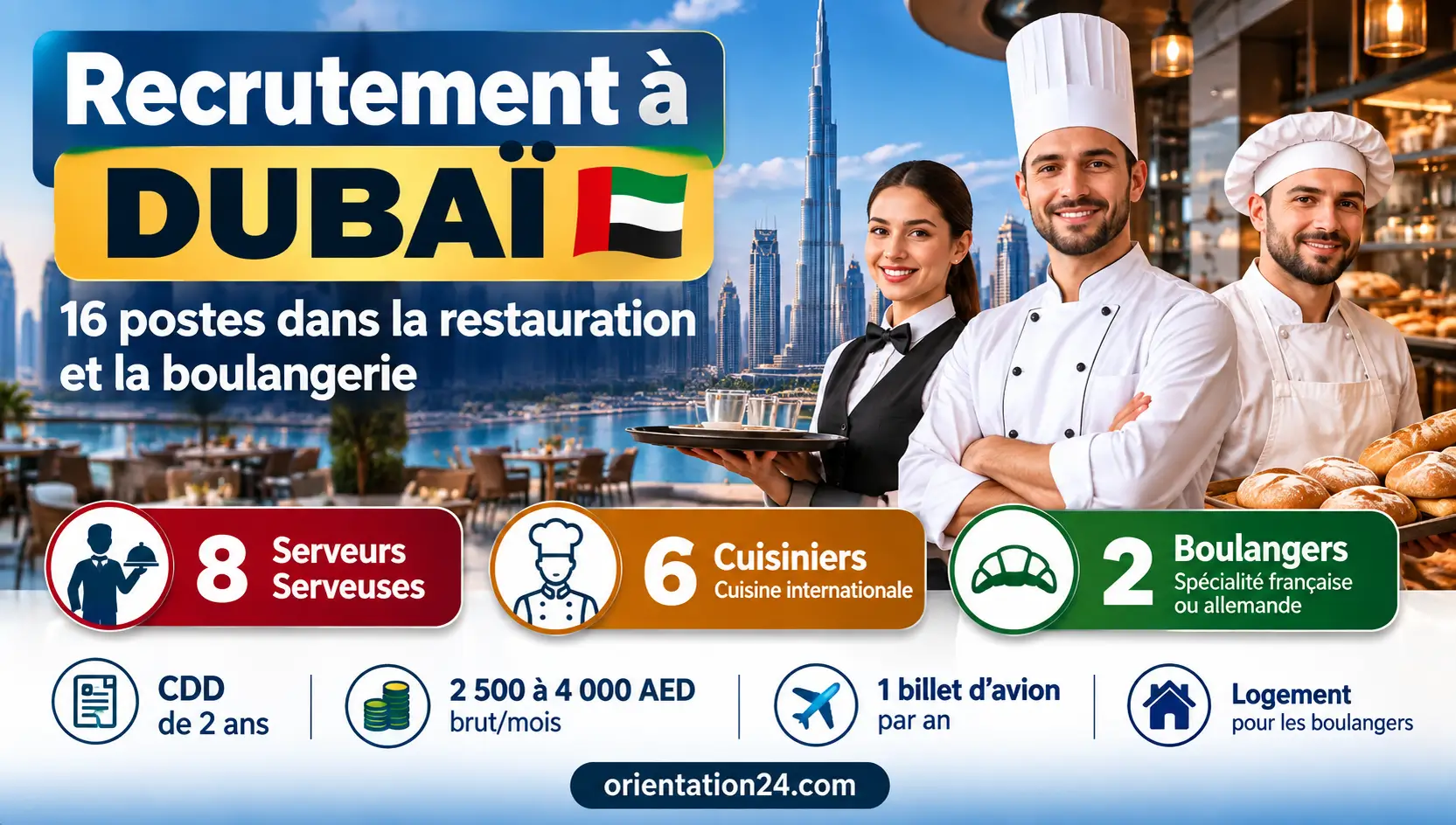 Emplois à DUBAI pour Marocains via ANAPEC