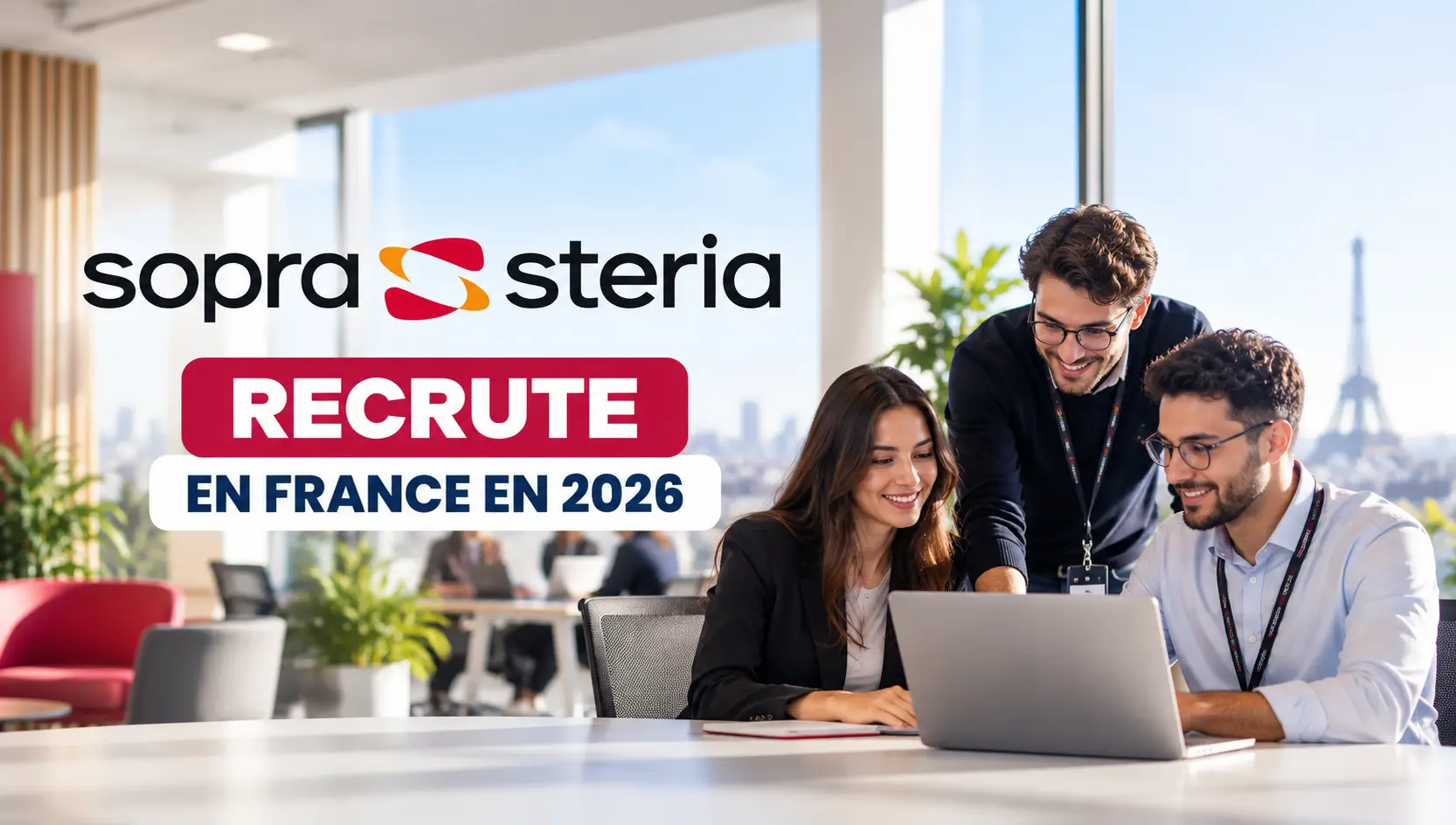 Sopra Steria recrute en France en 2026 : 3 400 CDI, stages et alternance