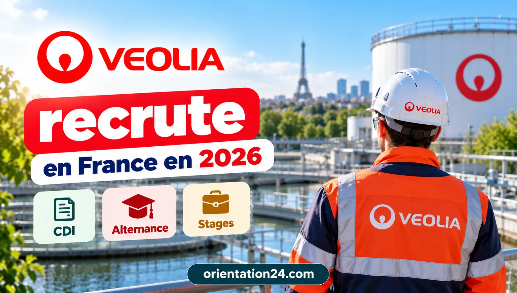 Veolia recrute en France en 2026 : CDI, alternance et stages