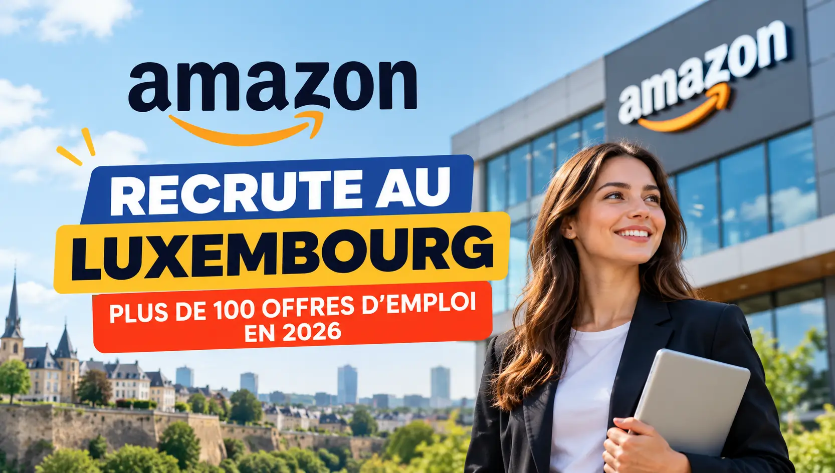 Amazon recrute au Luxembourg en 2026 : plus de 100 offres d’emploi à découvrir