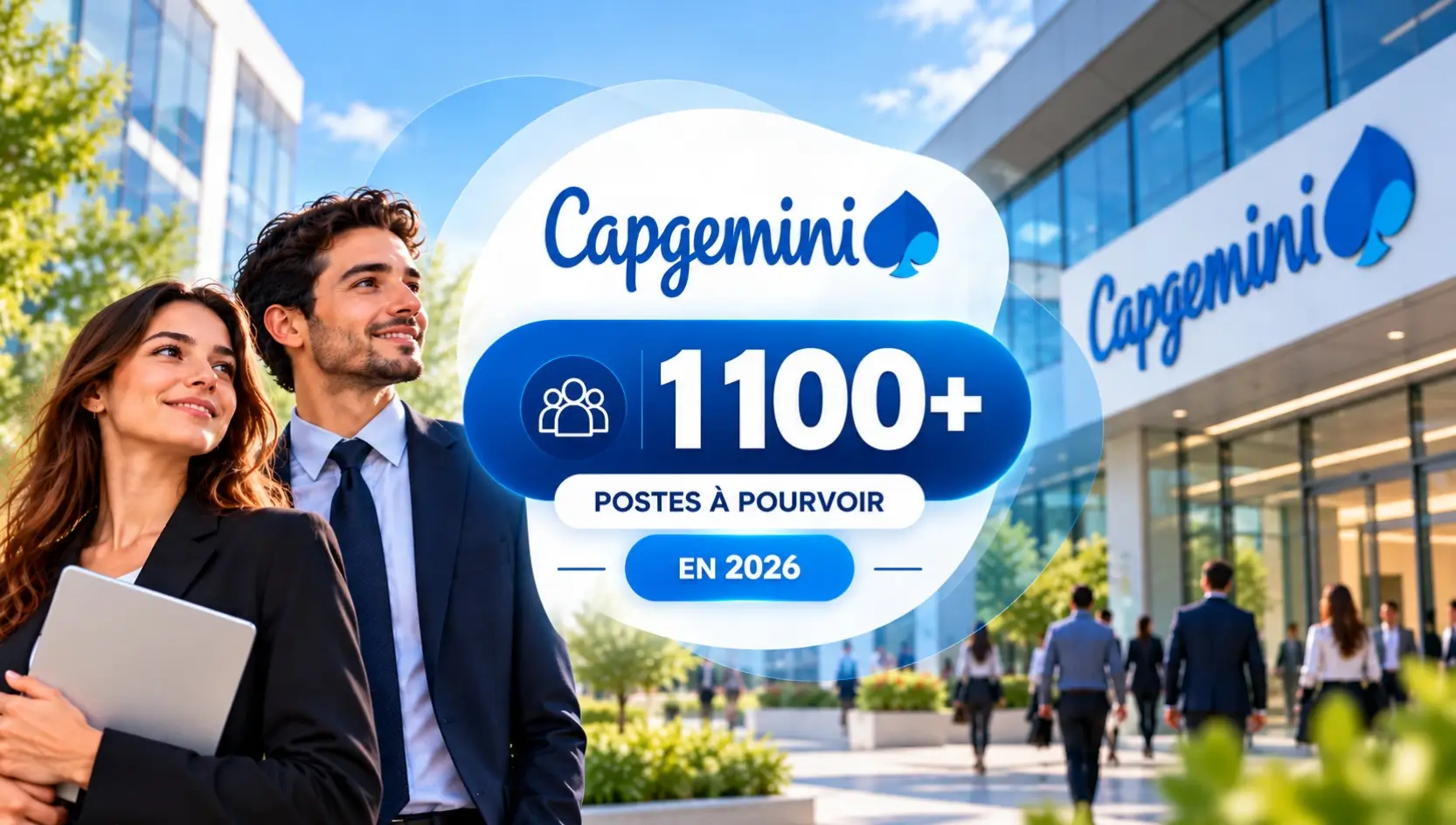 Capgemini recrute en France en 2026 : plus de 1 100 offres