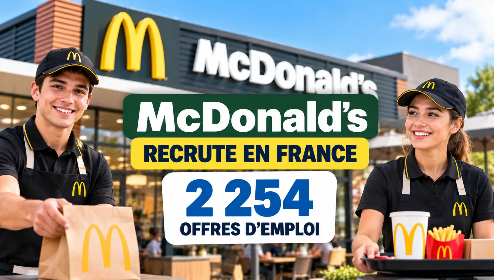 McDonald’s recrute en France en 2026 : 2 254 offres d’emploi